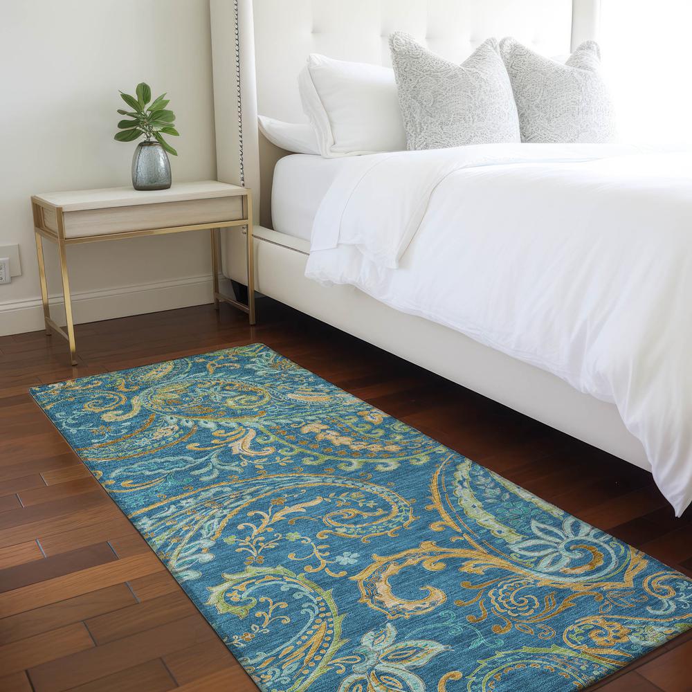 Chantille ACN533 Blue 2'3" x 7'6" Rug. Picture 6