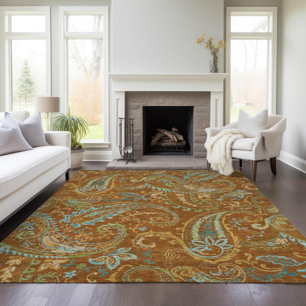 Chantille ACN533 Orange 2'6" x 3'10" Rug. Picture 7