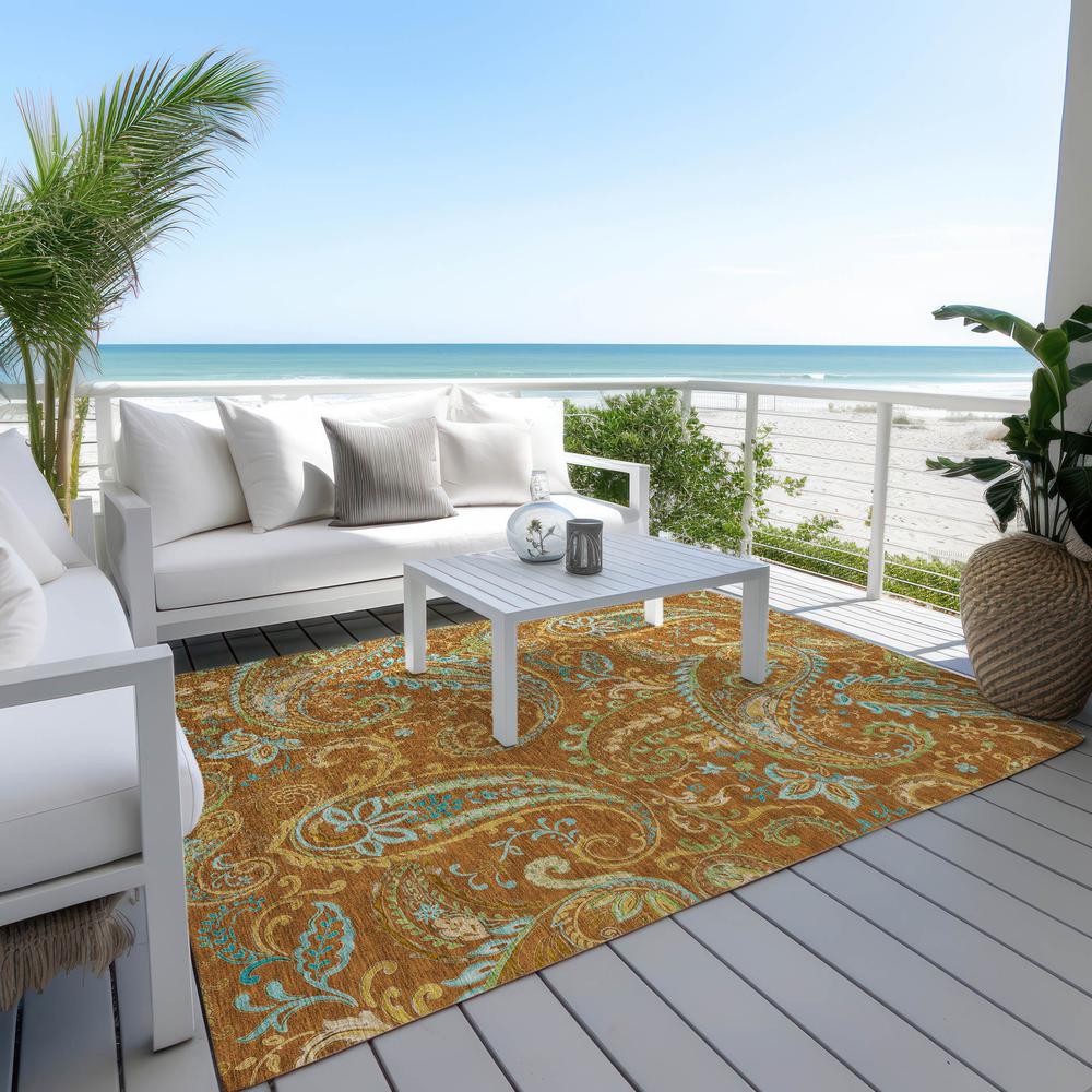 Chantille ACN533 Orange 2'6" x 3'10" Rug. Picture 8