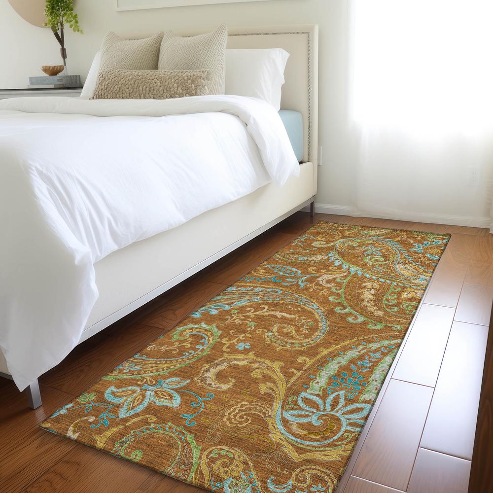 Chantille ACN533 Orange 2'3" x 7'6" Rug. Picture 7