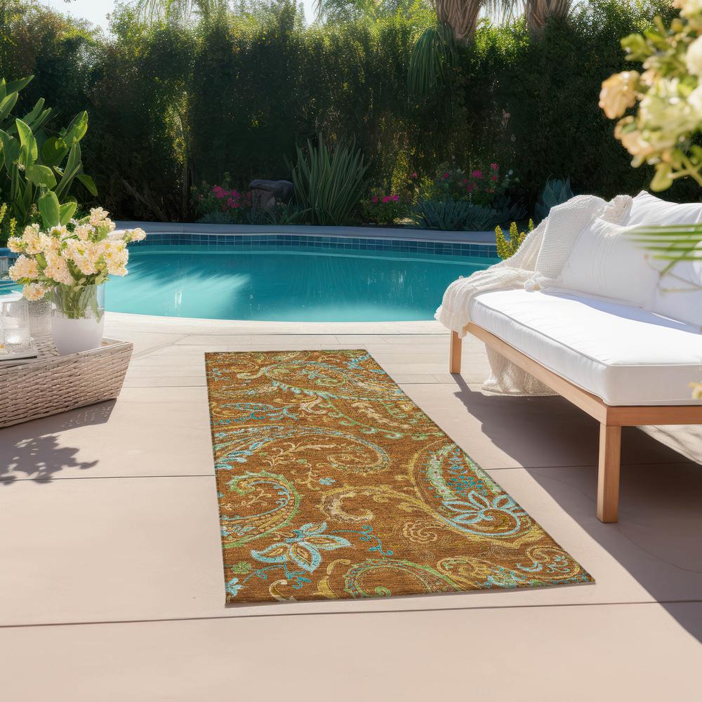 Chantille ACN533 Orange 2'3" x 7'6" Rug. Picture 8