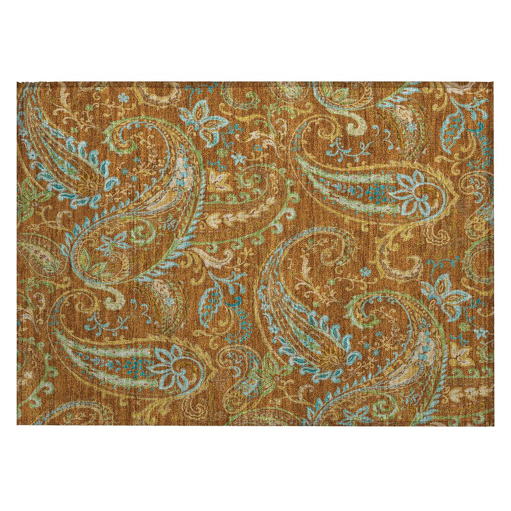 Chantille ACN533 Orange 1'8" x 2'6" Rug. Picture 1
