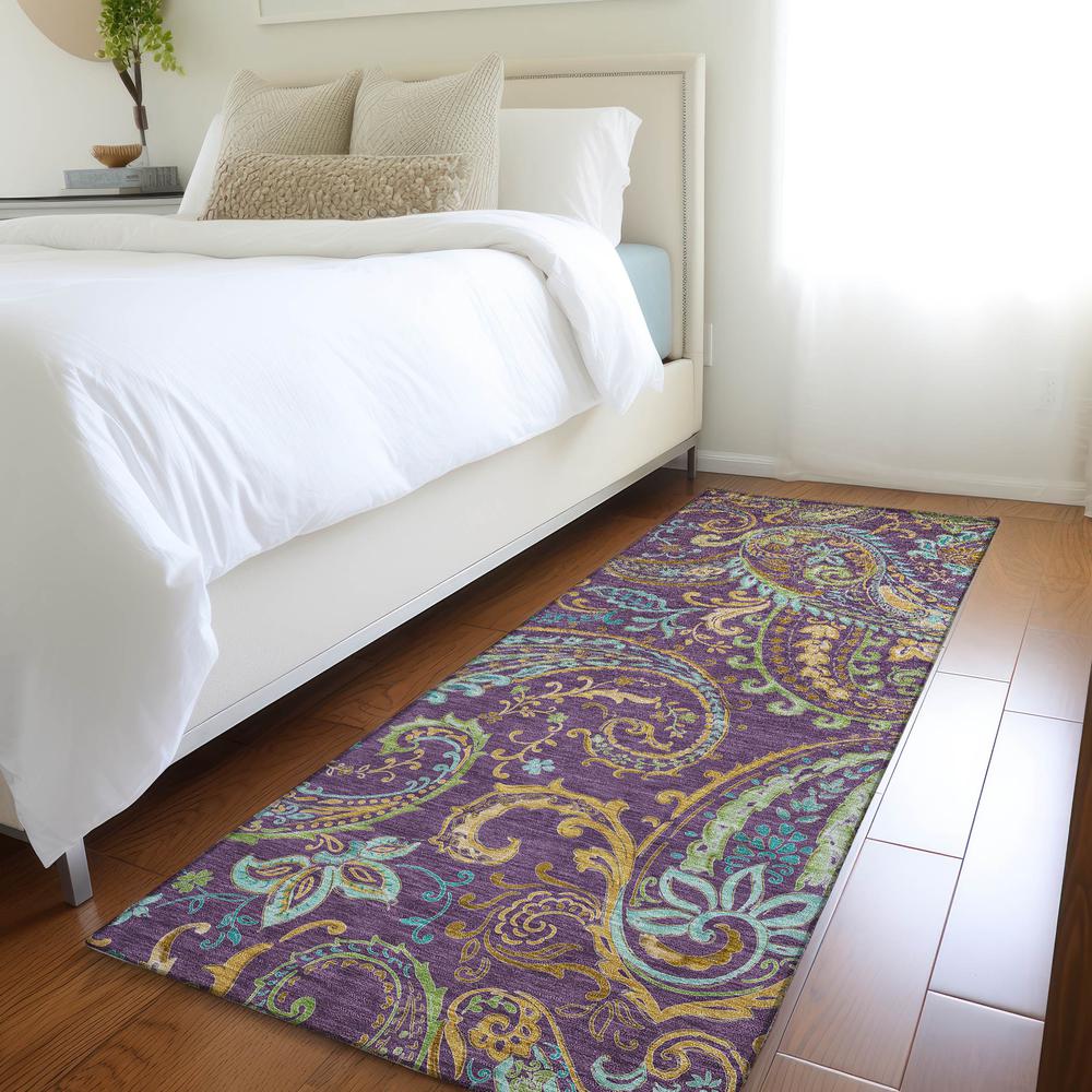 Chantille ACN533 Purple 2'3" x 7'6" Rug. Picture 6
