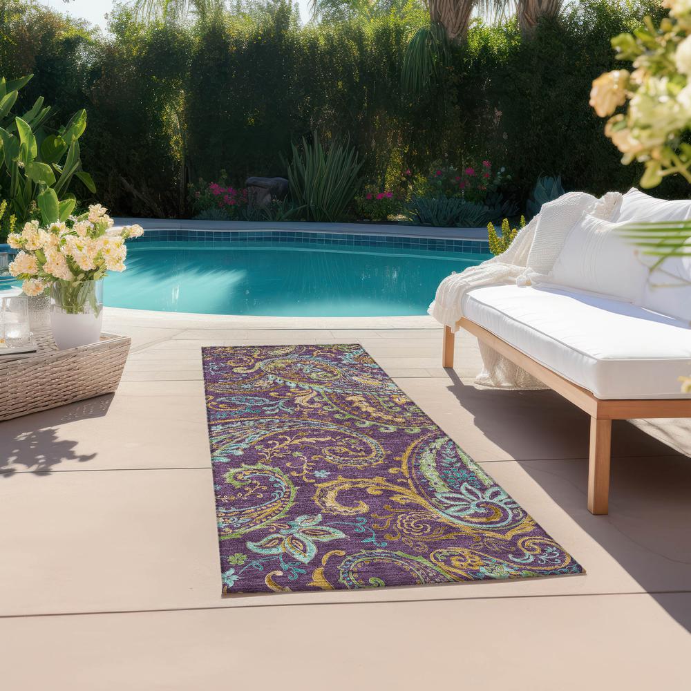 Chantille ACN533 Purple 2'3" x 7'6" Rug. Picture 7