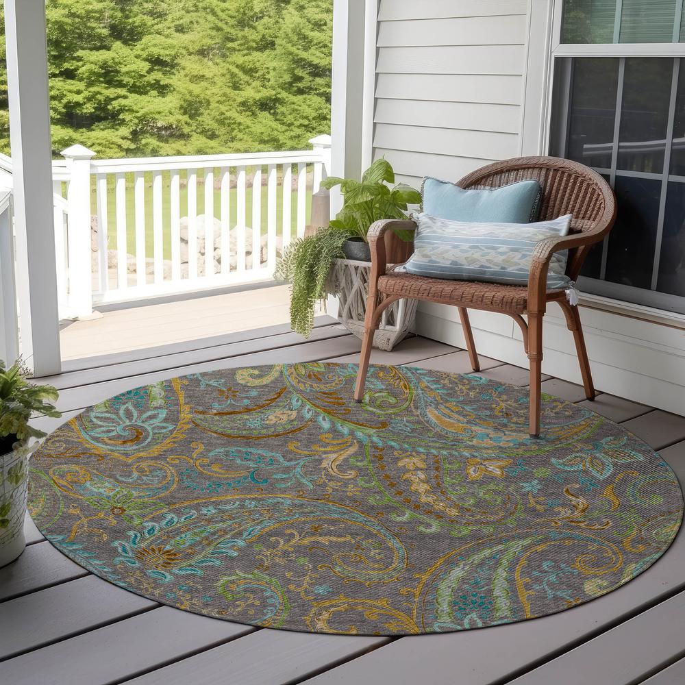 Chantille ACN533 Brown 8' x 8' Rug. Picture 8