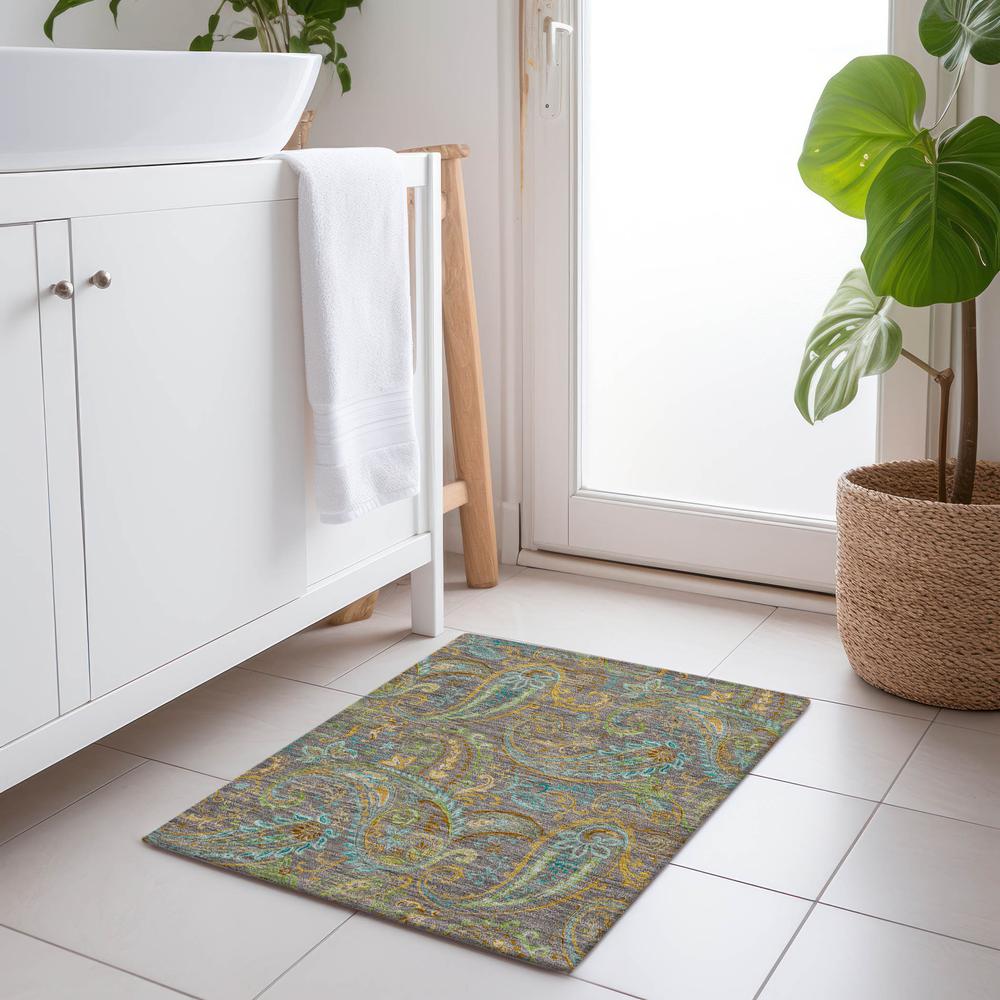 Chantille ACN533 Brown 1'8" x 2'6" Rug. Picture 7