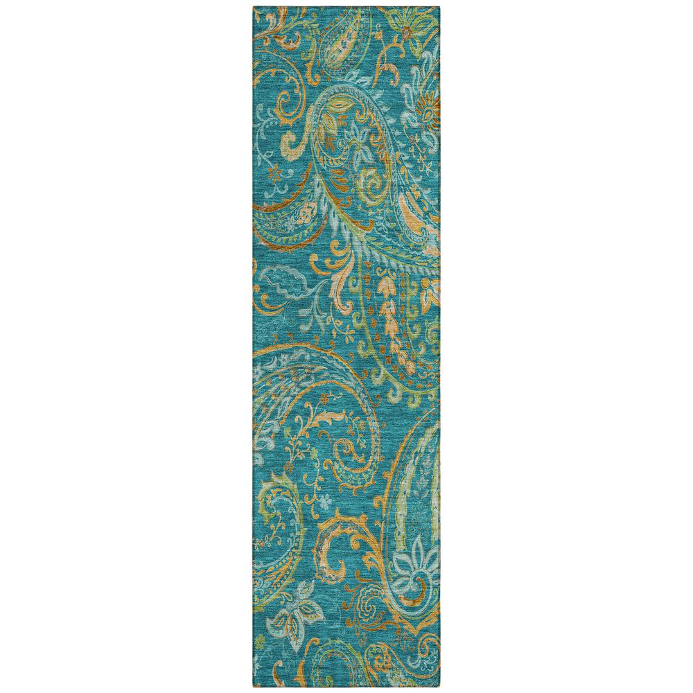 Chantille ACN533 Teal 2'3" x 7'6" Rug. Picture 1
