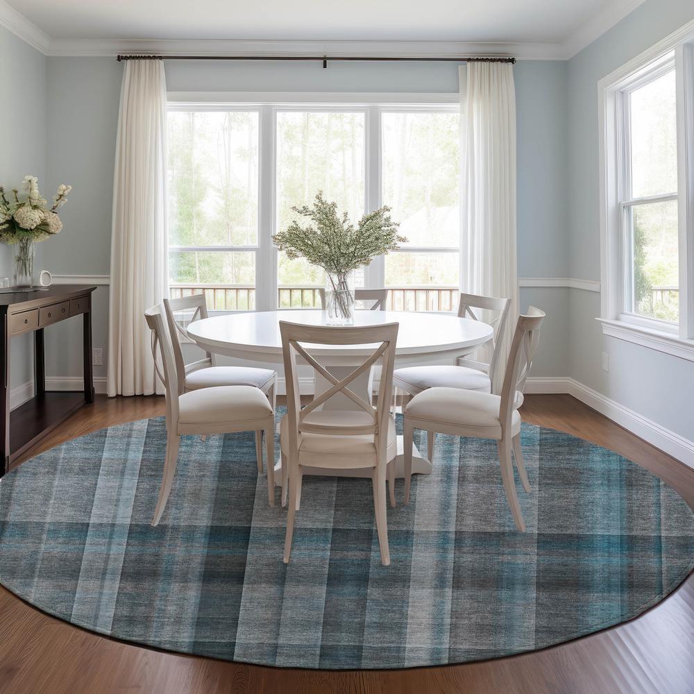 Chantille ACN534 Teal 8' x 8' Rug. Picture 7