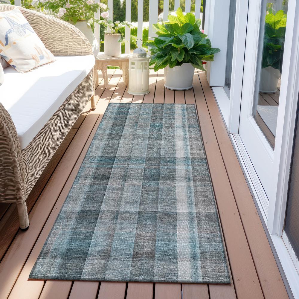 Chantille ACN534 Teal 2'3" x 7'6" Rug. Picture 8