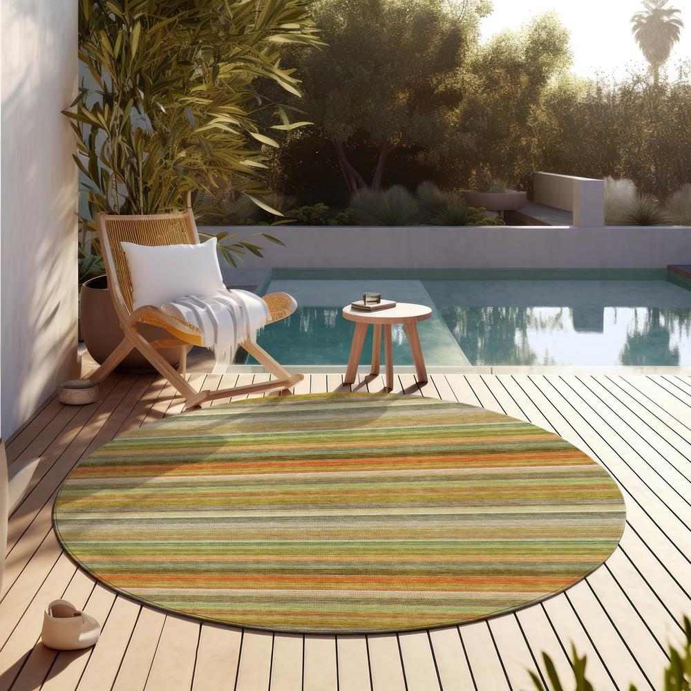 Chantille ACN535 Green 8' x 8' Rug. Picture 7