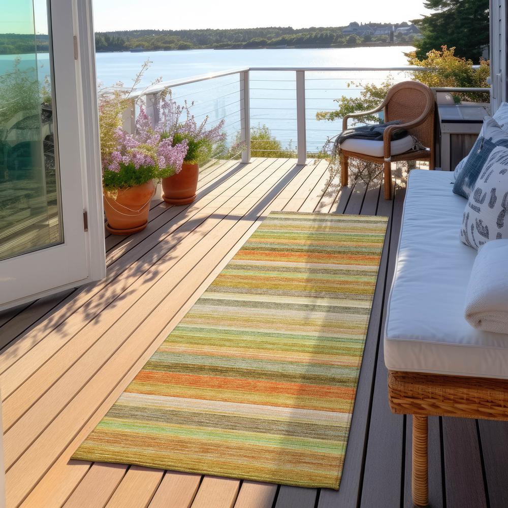 Chantille ACN535 Green 2'3" x 7'6" Rug. Picture 7