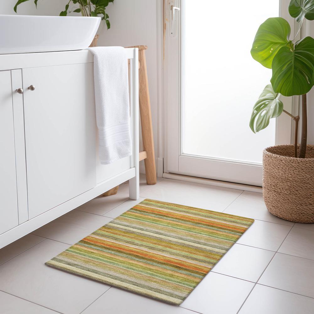 Chantille ACN535 Green 1'8" x 2'6" Rug. Picture 6