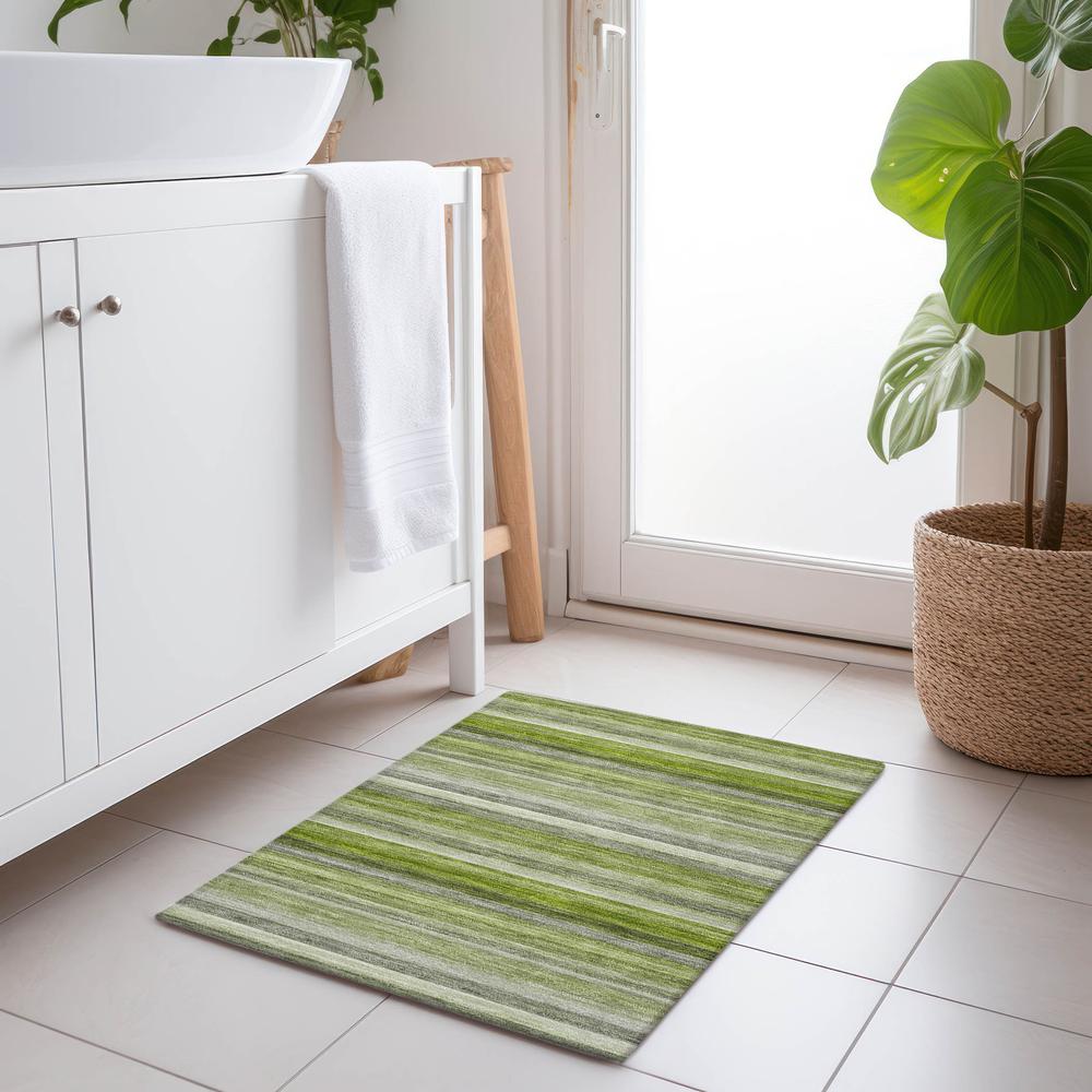 Chantille ACN535 Green 1'8" x 2'6" Rug. Picture 6