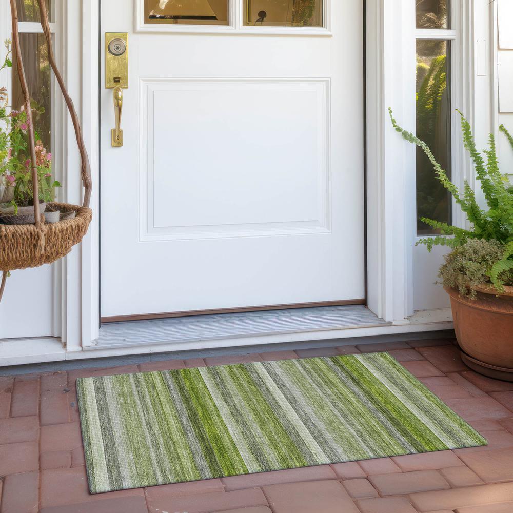 Chantille ACN535 Green 1'8" x 2'6" Rug. Picture 7