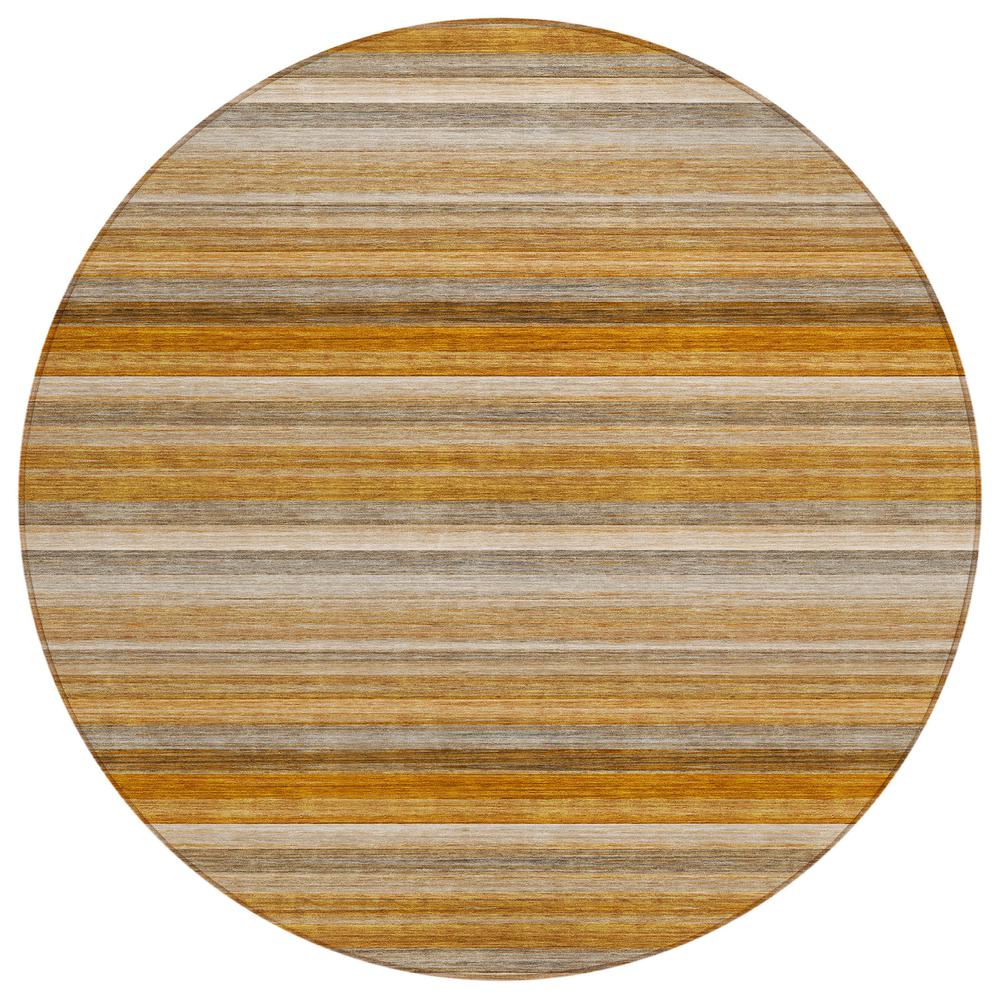 Chantille ACN535 Orange 8' x 8' Rug. Picture 1