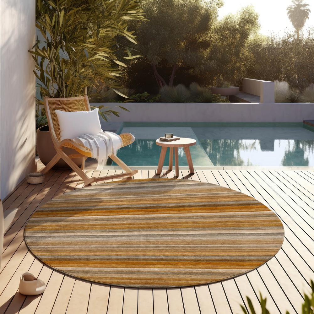 Chantille ACN535 Orange 8' x 8' Rug. Picture 8