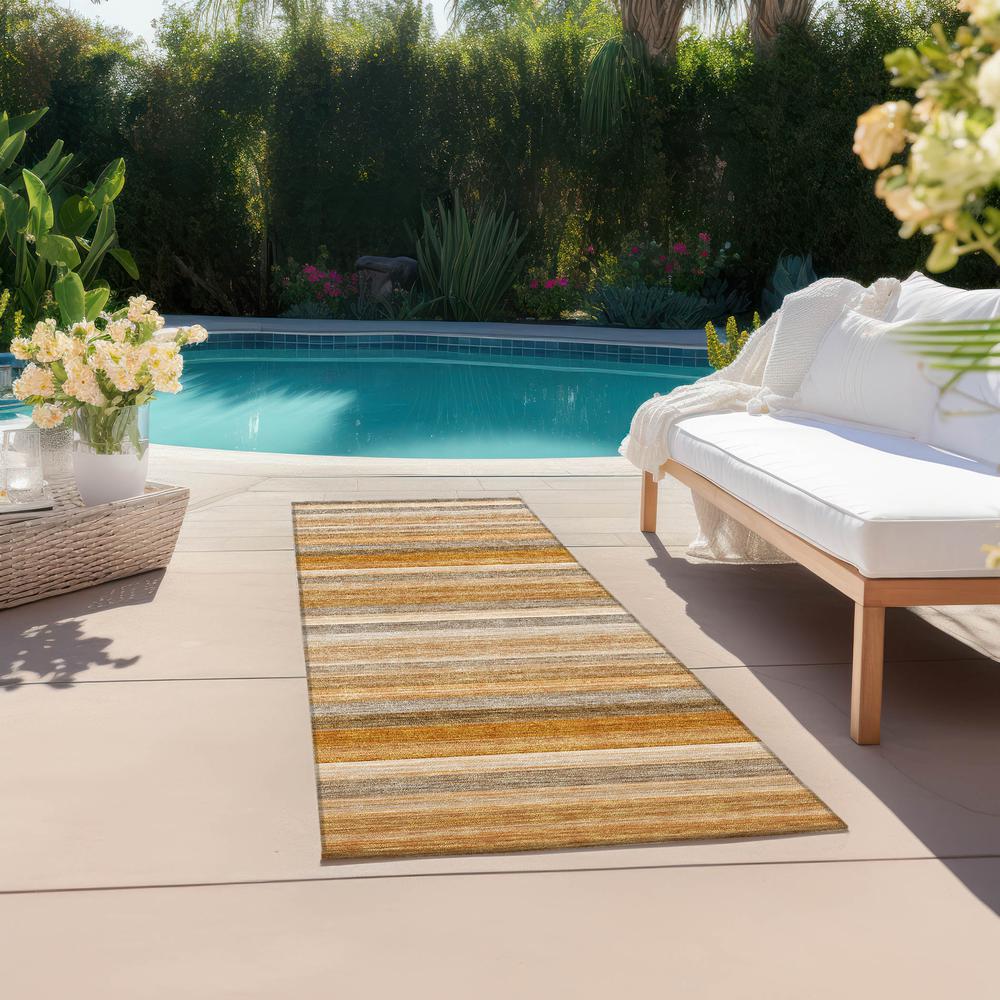 Chantille ACN535 Orange 2'3" x 7'6" Rug. Picture 7