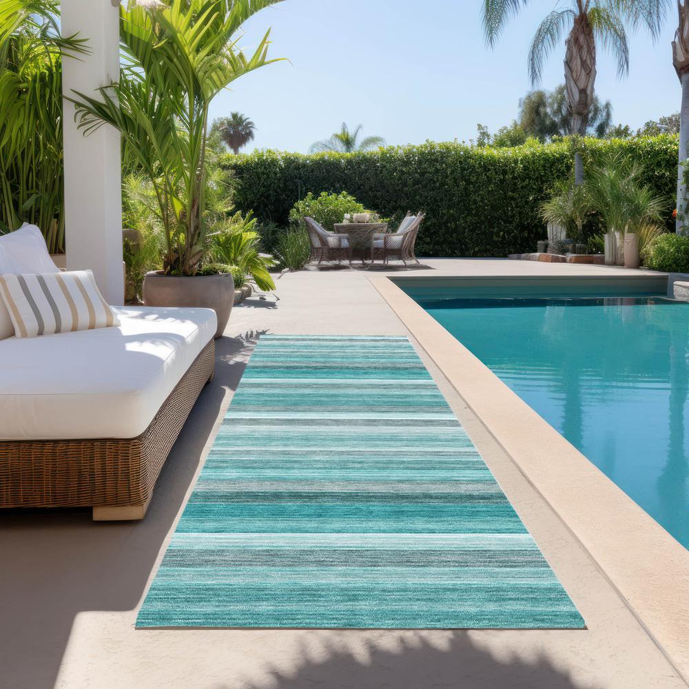 Chantille ACN535 Teal 2'3" x 7'6" Rug. Picture 7