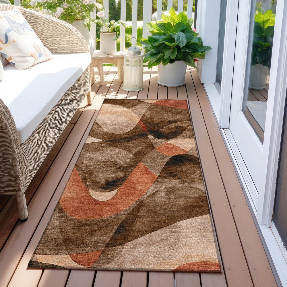 Chantille ACN536 Brown 2'3" x 7'6" Rug. Picture 7