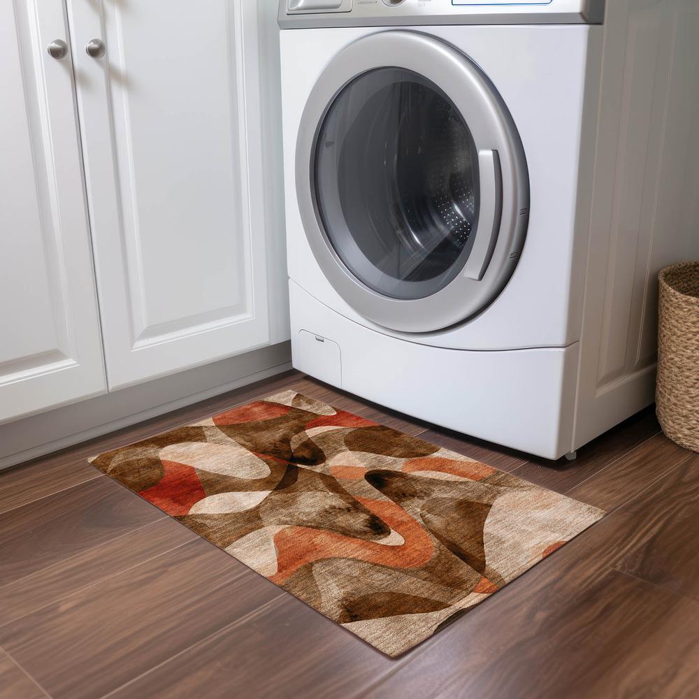 Chantille ACN536 Brown 1'8" x 2'6" Rug. Picture 7