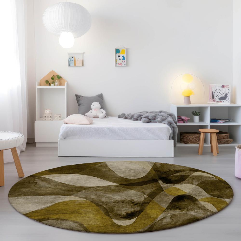 Chantille ACN536 Brown 8' x 8' Rug. Picture 6