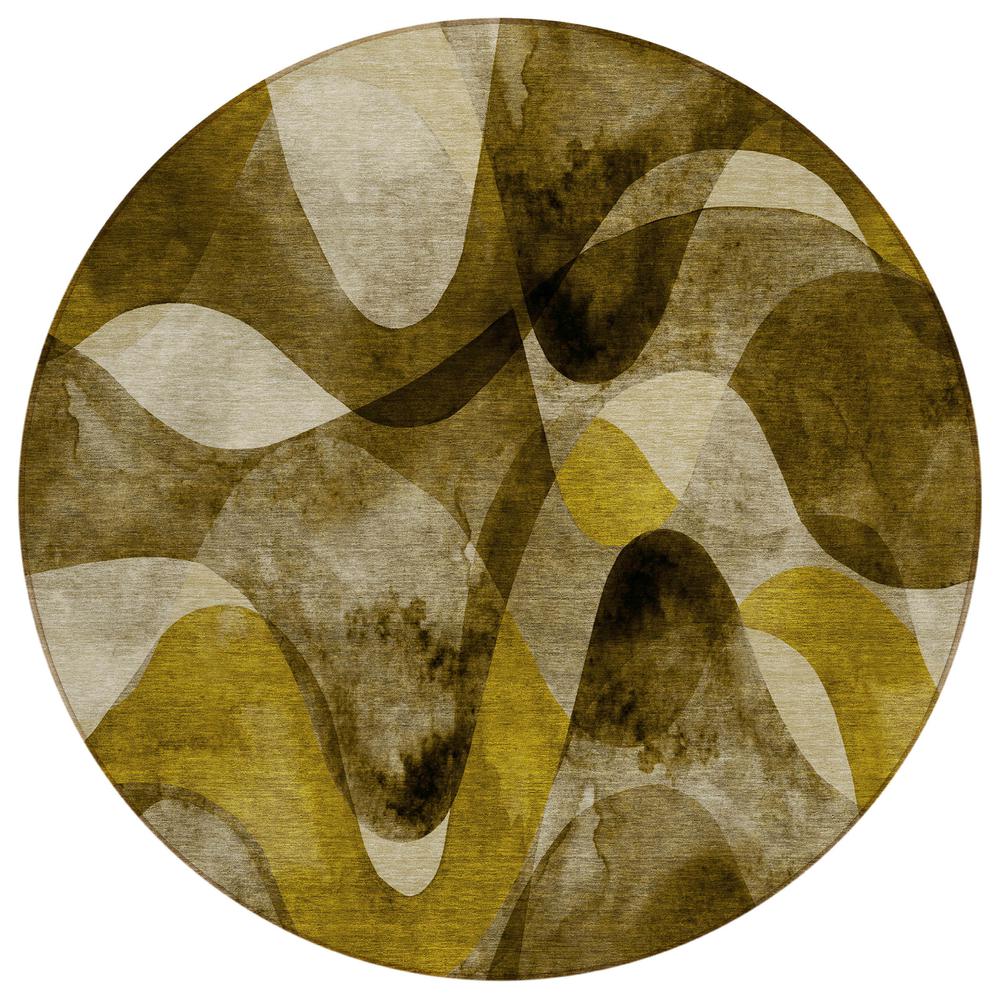Chantille ACN536 Brown 8' x 8' Rug. Picture 1