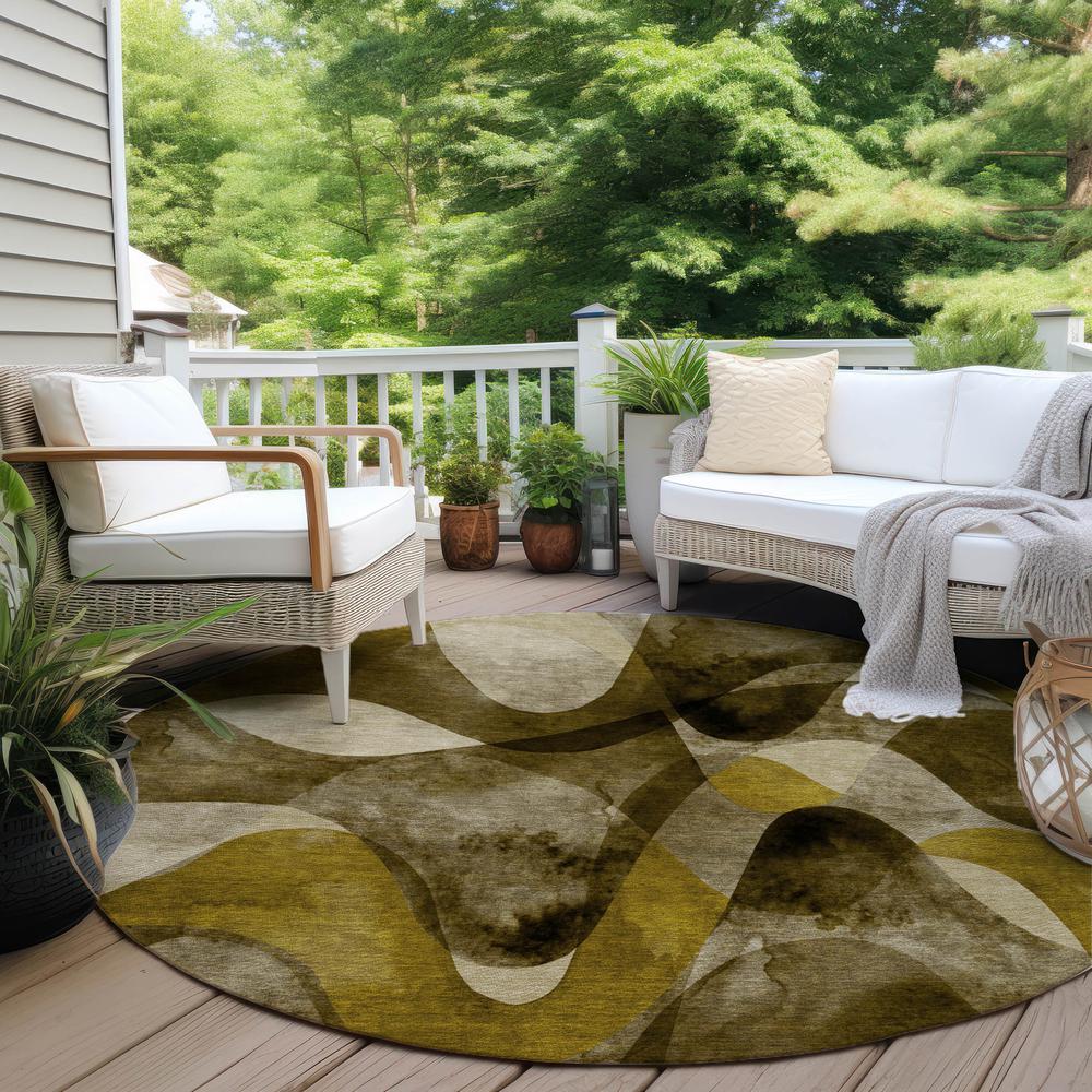 Chantille ACN536 Brown 8' x 8' Rug. Picture 7