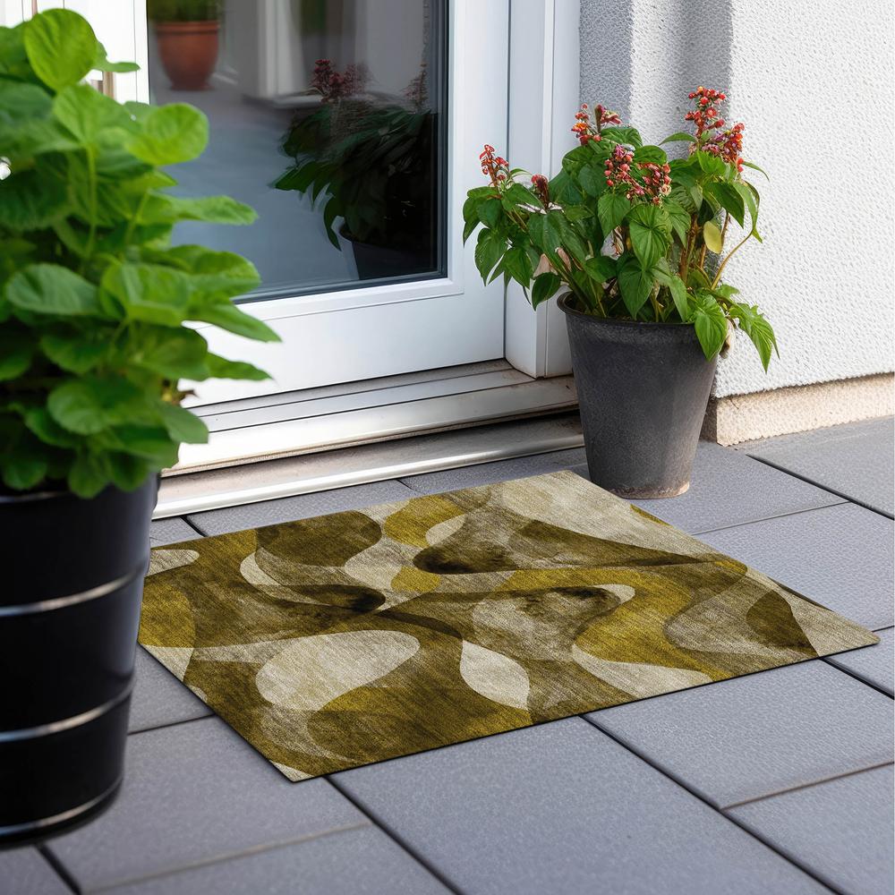 Chantille ACN536 Brown 1'8" x 2'6" Rug. Picture 7