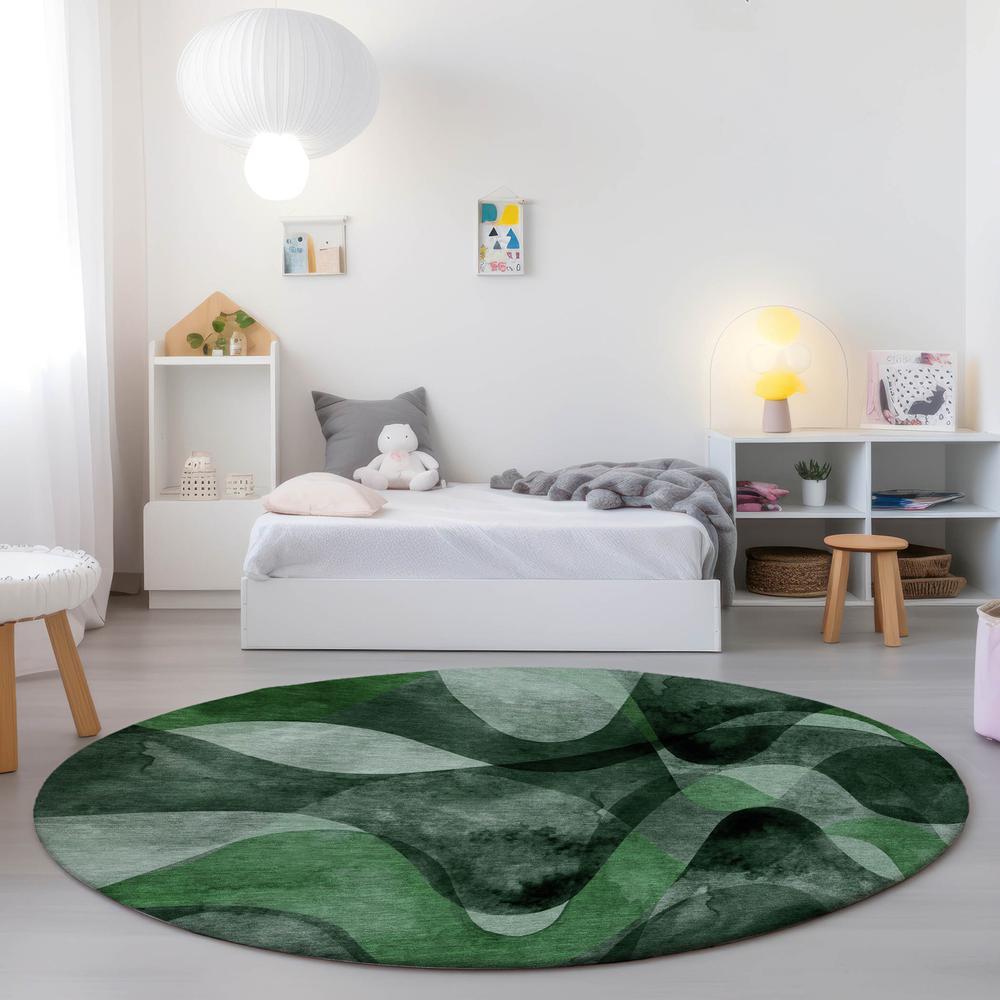 Chantille ACN536 Green 8' x 8' Rug. Picture 6