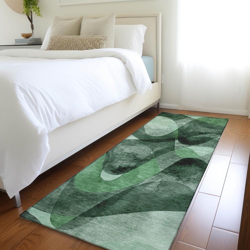 Chantille ACN536 Green 2'3" x 7'6" Rug. Picture 6