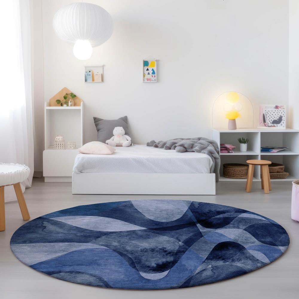 Chantille ACN536 Blue 8' x 8' Rug. Picture 6