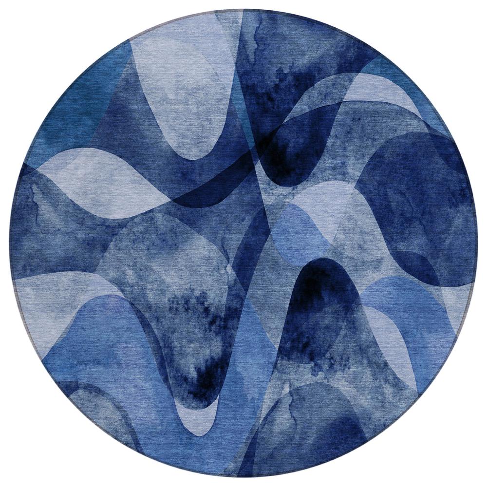Chantille ACN536 Blue 8' x 8' Rug. Picture 1