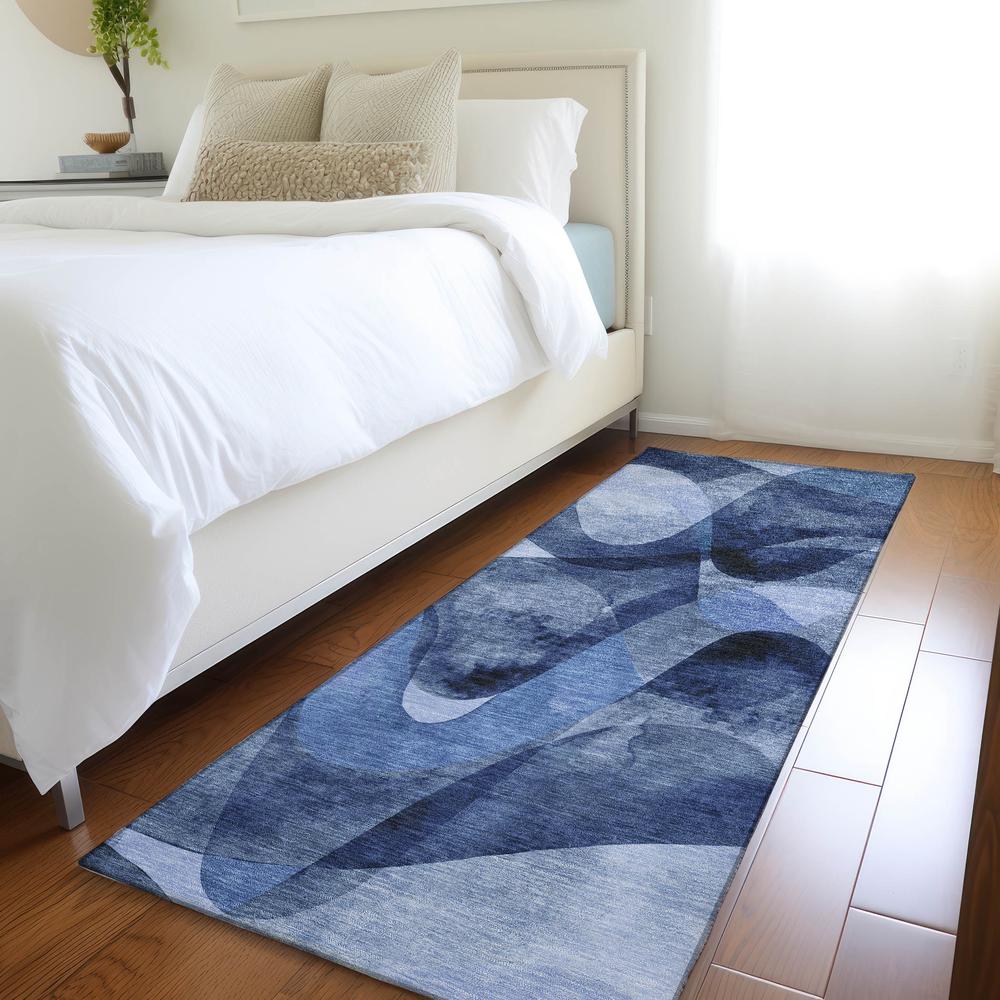 Chantille ACN536 Blue 2'3" x 7'6" Rug. Picture 7