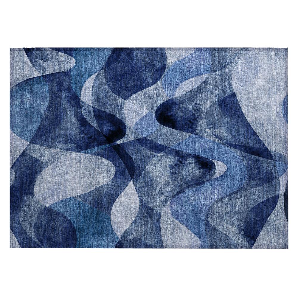 Chantille ACN536 Blue 1'8" x 2'6" Rug. Picture 1
