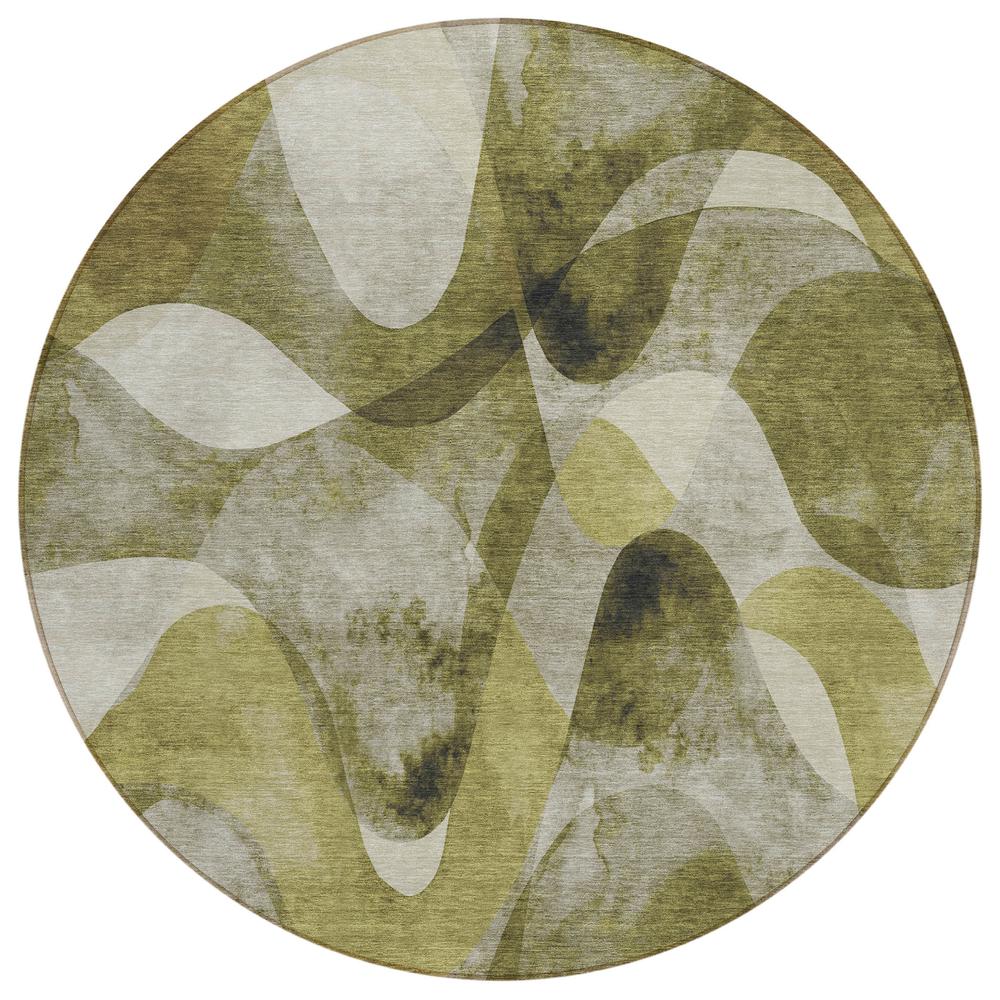 Chantille ACN536 Green 8' x 8' Rug. Picture 1