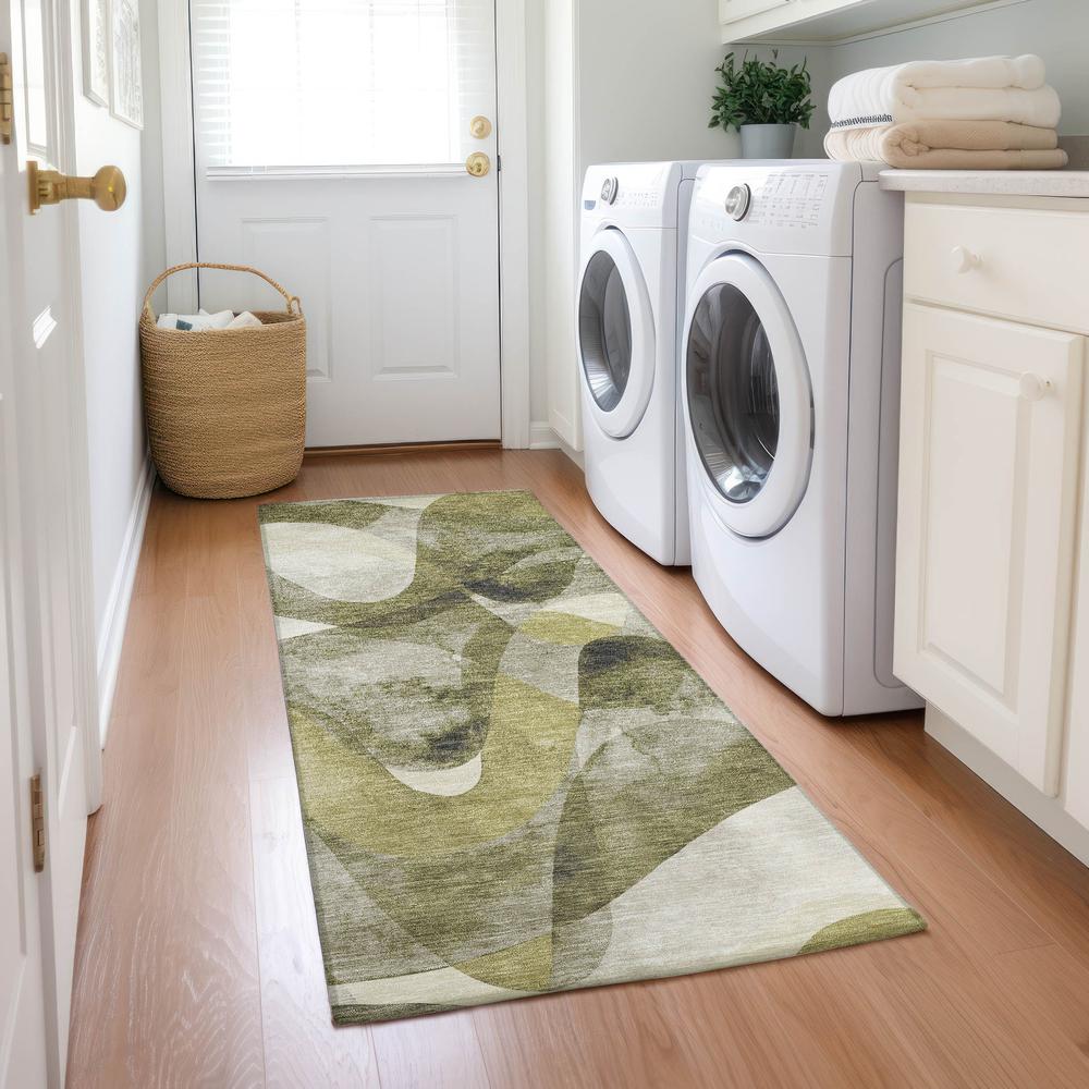 Chantille ACN536 Green 2'3" x 7'6" Rug. Picture 6