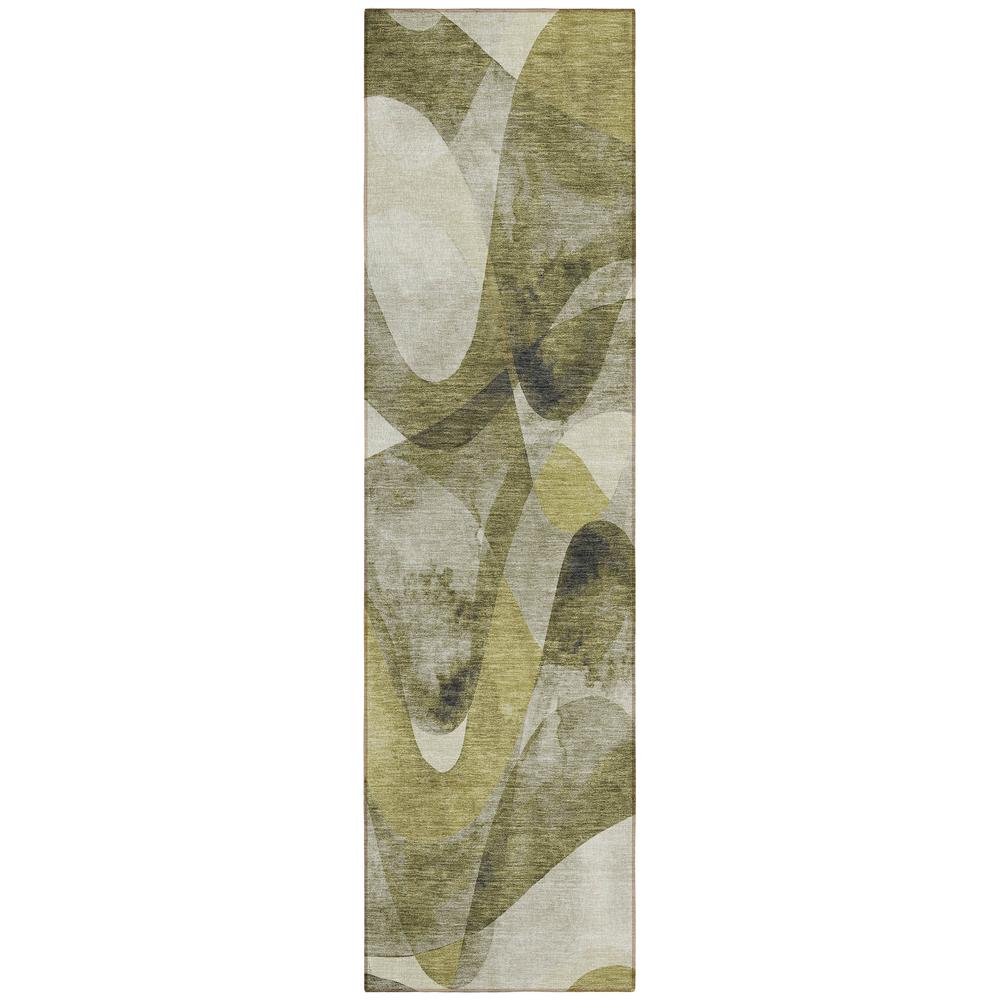 Chantille ACN536 Green 2'3" x 7'6" Rug. Picture 1