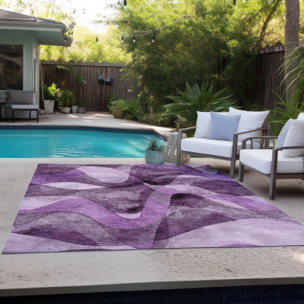 Chantille ACN536 Purple 2'6" x 3'10" Rug. Picture 9