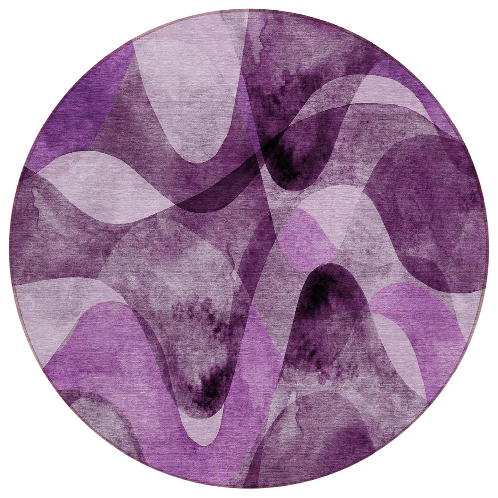 Chantille ACN536 Purple 8' x 8' Rug. Picture 1