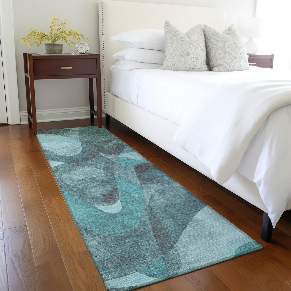 Chantille ACN536 Teal 2'3" x 7'6" Rug. Picture 6