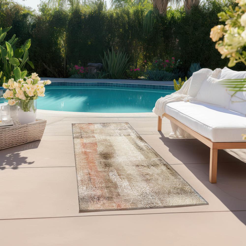 Chantille ACN537 Brown 2'3" x 7'6" Rug. Picture 7