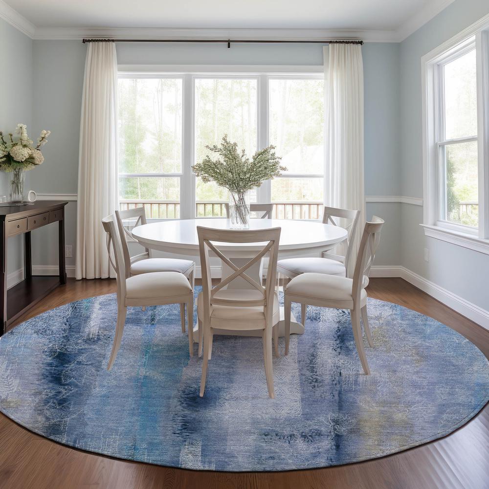 Chantille ACN537 Blue 8' x 8' Rug. Picture 6
