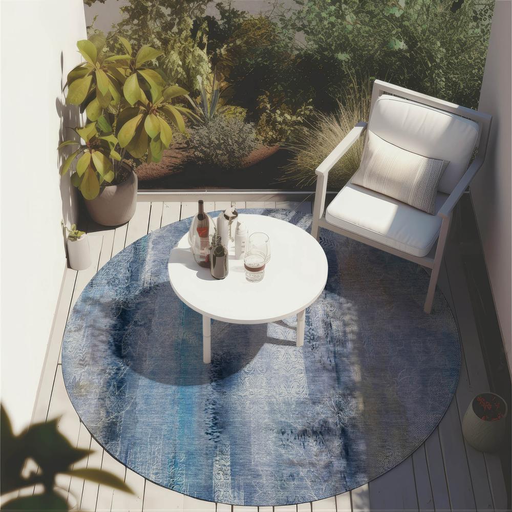 Chantille ACN537 Blue 8' x 8' Rug. Picture 7