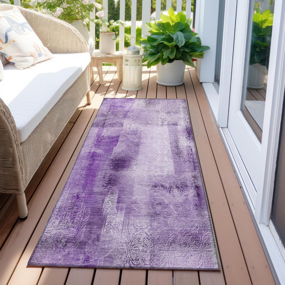 Chantille ACN537 Purple 2'3" x 7'6" Rug. Picture 7