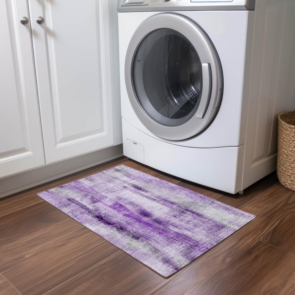 Chantille ACN537 Purple 1'8" x 2'6" Rug. Picture 6