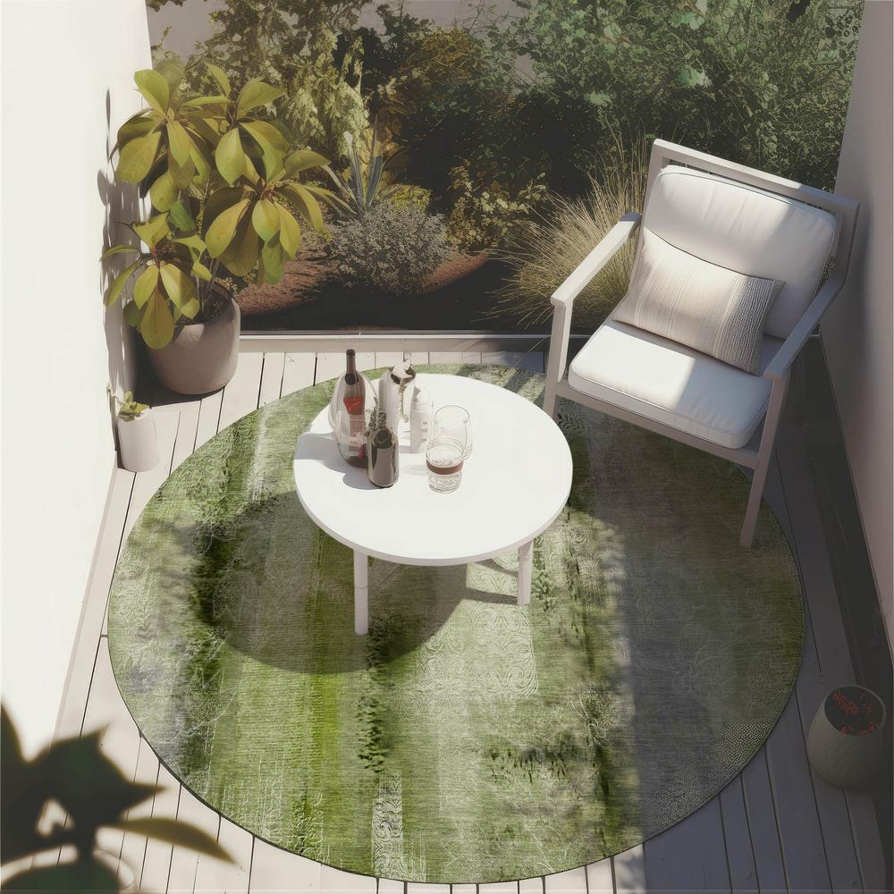 Chantille ACN537 Green 8' x 8' Rug. Picture 7