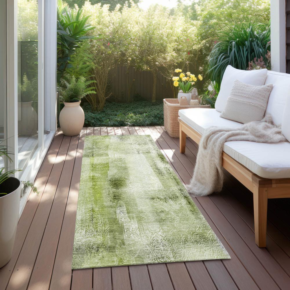 Chantille ACN537 Green 2'3" x 7'6" Rug. Picture 7
