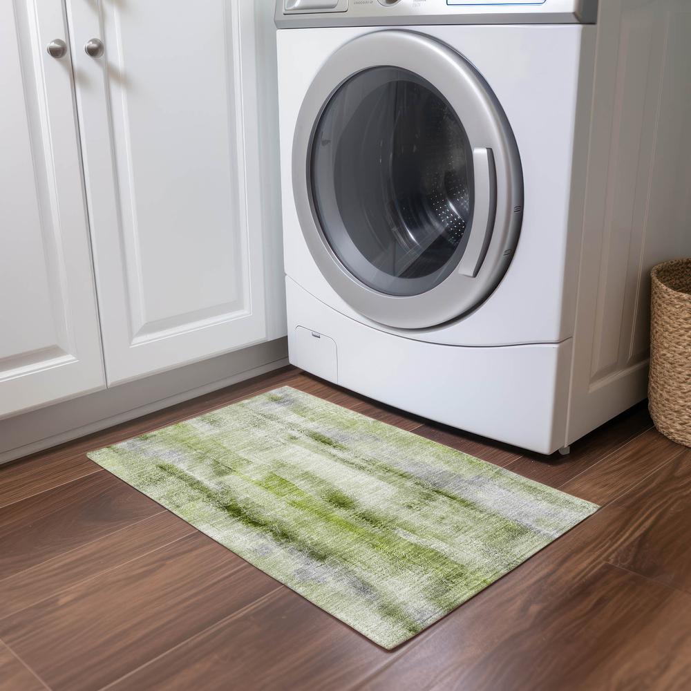 Chantille ACN537 Green 1'8" x 2'6" Rug. Picture 7