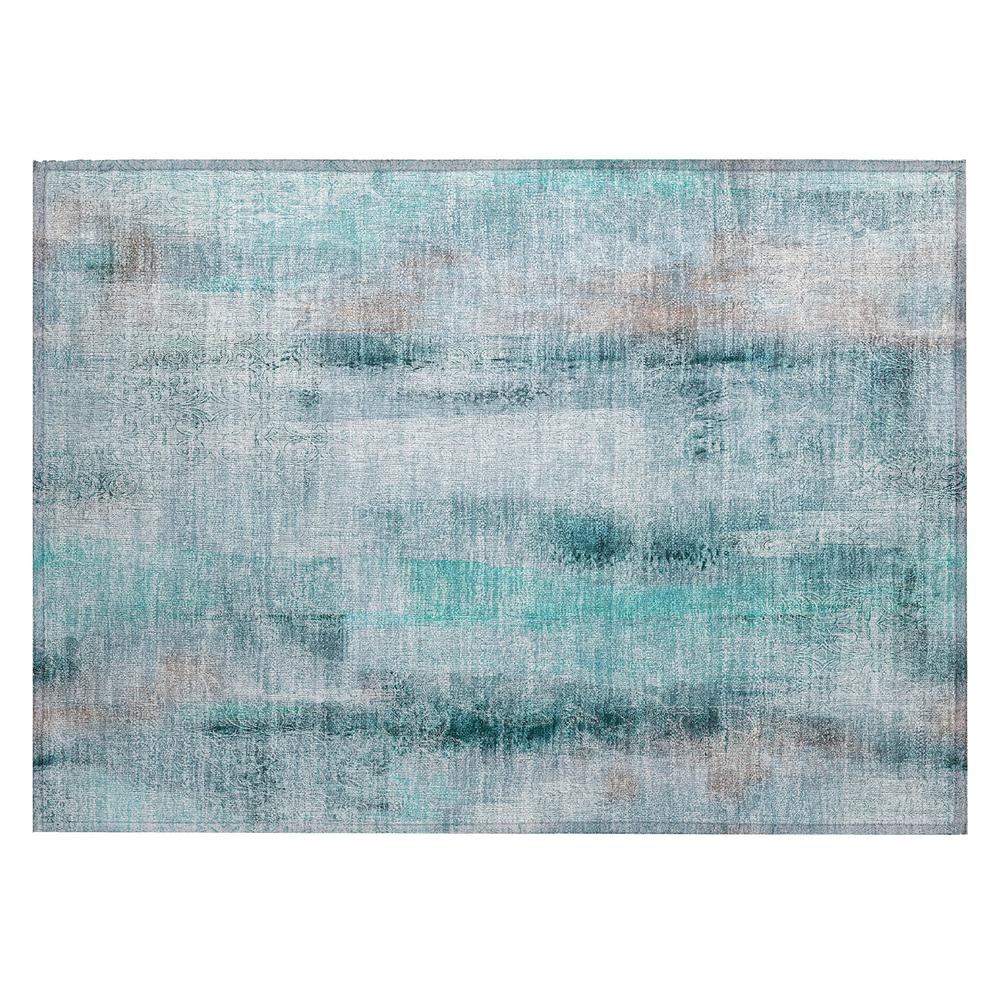 Chantille ACN537 Teal 1'8" x 2'6" Rug. Picture 1