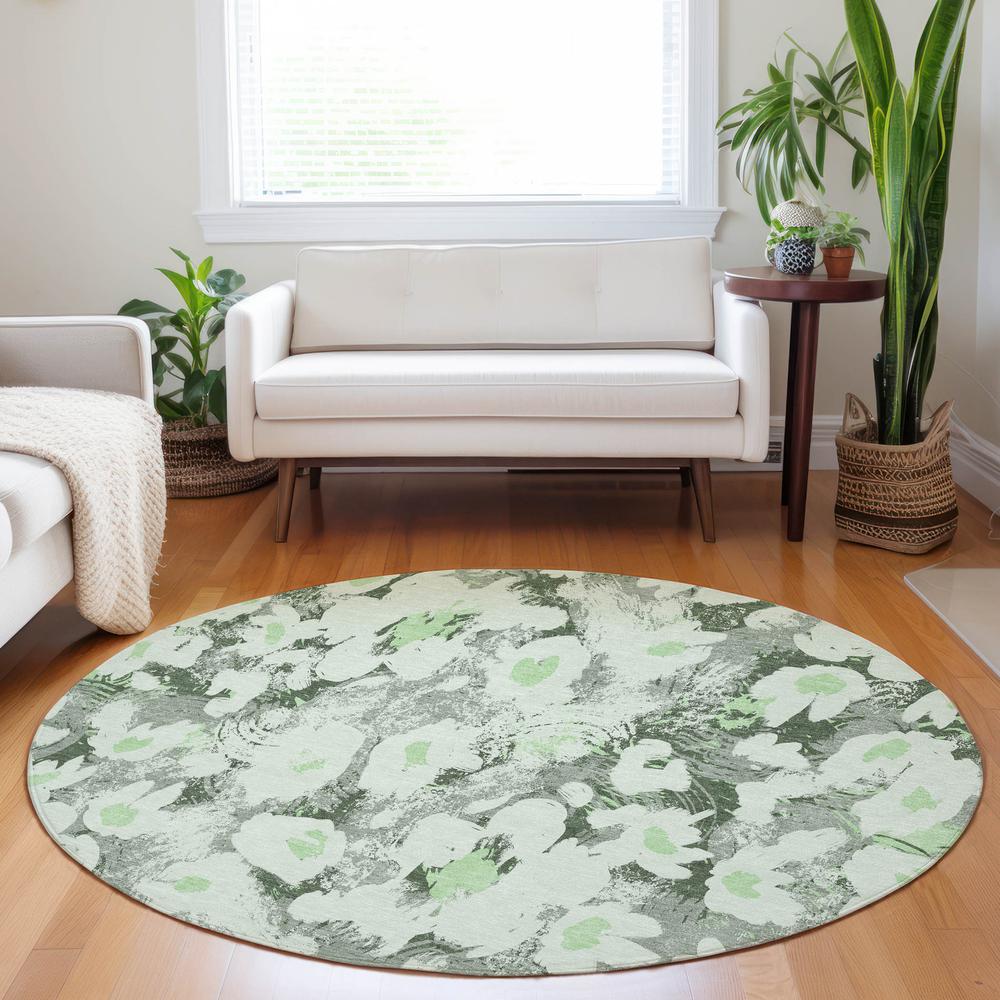 Chantille ACN538 Green 8' x 8' Rug. Picture 6